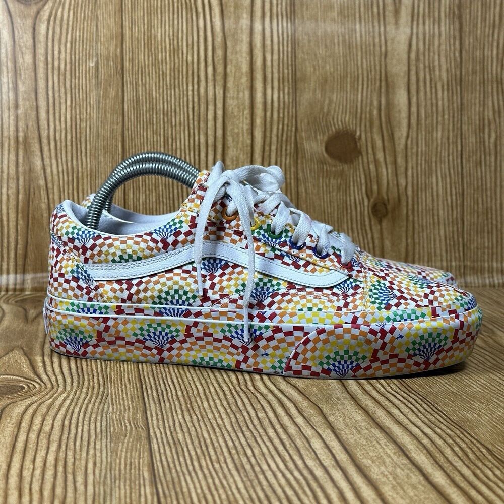 Vans Old Skool Platform Pride Shoes‎ Women’s Size 9.5 Men’s 8 LGBTQ Rainbow